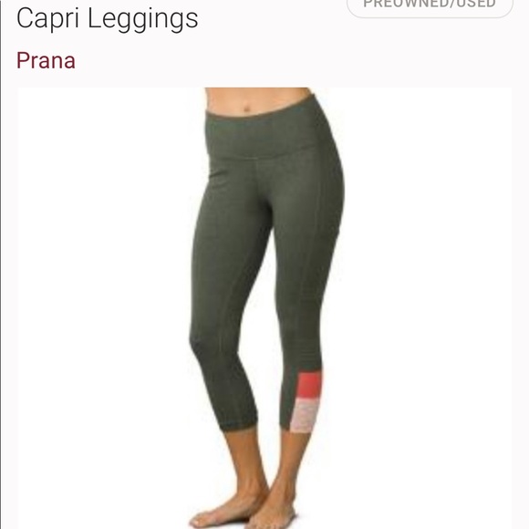 prAna Borra pocket Capri Forrest Heather size XS - Picture 4 of 9